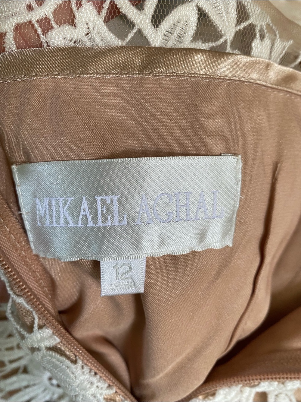 {Mikael Aghal} Lace Shift Midi Dress - Picture 4 of 9